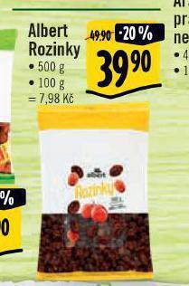 Albert Albert rozinky nabídka