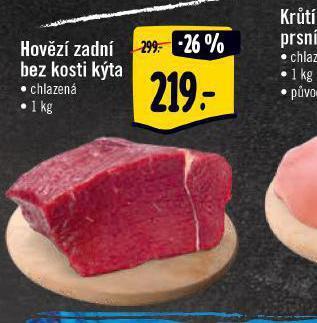 Albert Hovězí zadní bez kosti kýta nabídka