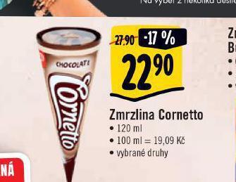 Albert Zmrzlina cornetto nabídka
