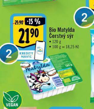 Albert Bio matylda čerstvý sýr nabídka