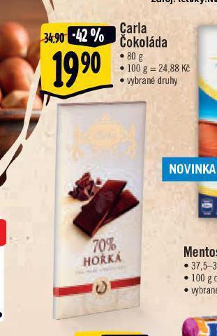 Albert Carla čokoláda nabídka