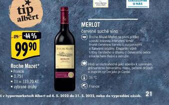 Albert Roche mazet merlot nabídka