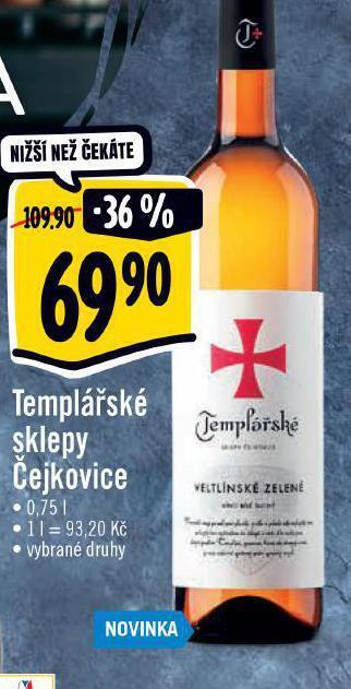 Albert Templářské sklepy čejkovice nabídka