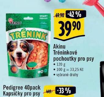 Albert Akinu tréninkové pochoutky pro psy nabídka