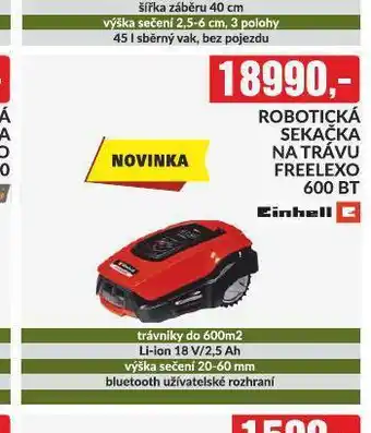 Baumax Robotická sekačka na trávu nabídka
