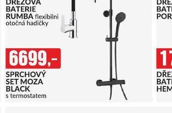Baumax Sprchový set moza black nabídka