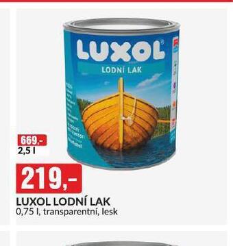 Baumax Luxol lodní lak nabídka
