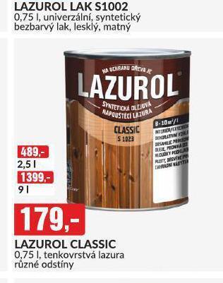 Baumax Lazurol classic nabídka