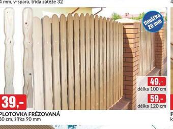 Plotovky frézované