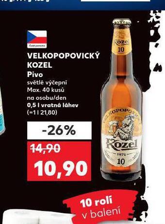 Pivo velkopopovický kozel 10