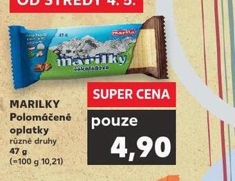 Kaufland Marilky polomáčené oplatky nabídka