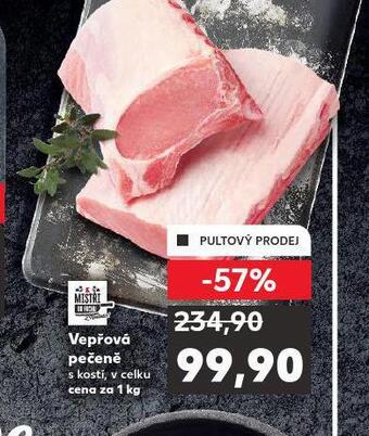 Kaufland Vepřová pečeně s kostí nabídka