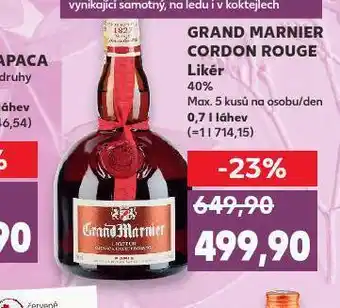 Kaufland Grand marnier cordon rouge liér nabídka