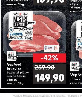Kaufland Vepřová krkovice bez kosti nabídka