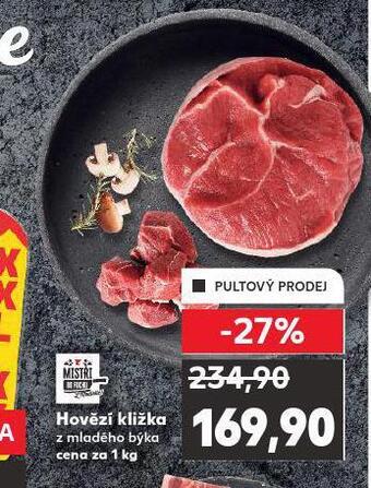Kaufland Hovězí kližka z mladého býka nabídka