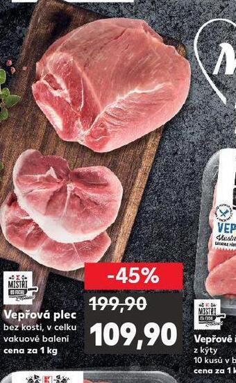 Kaufland Vepřová plec bez kosti nabídka