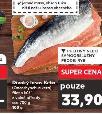 Kaufland Divoký losos keta nabídka