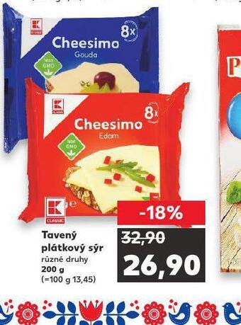 Kaufland Tavený plátkový sýr nabídka