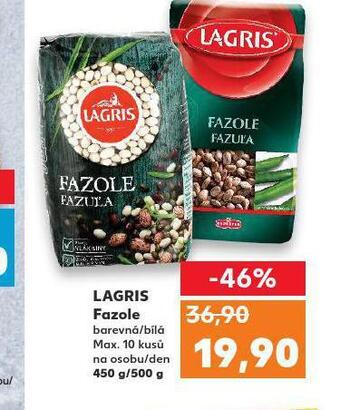 Kaufland Lagris fazole nabídka