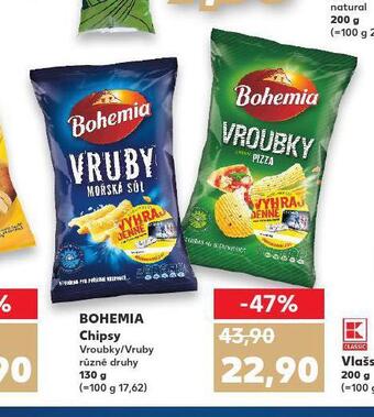 Kaufland Bohemia chipsy nabídka