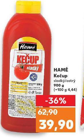Kaufland Hamé kečup nabídka