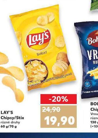 Kaufland Lay´s chipsy / stix nabídka
