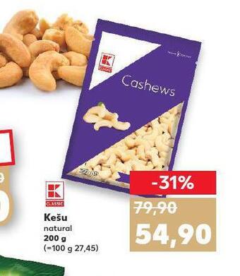 Kaufland Kešu natural nabídka