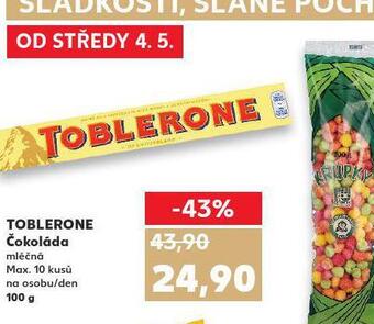 Kaufland Toblerone čokoláda nabídka