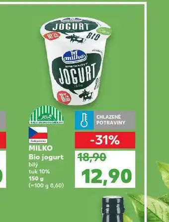 Kaufland Milko bio jogurt bílý nabídka