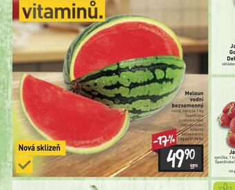 Billa Meloun vodní bezsemenný nabídka