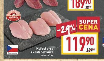 Billa Kuřecí prsa s kostí bez kůže nabídka