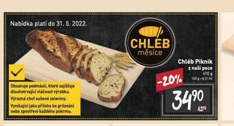 Billa Chléb piknik nabídka