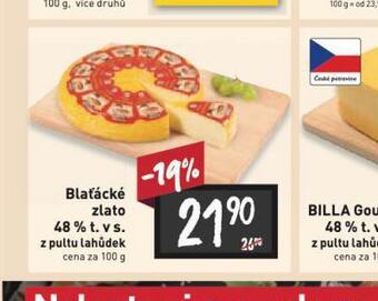 Billa Blaťácké zlato nabídka