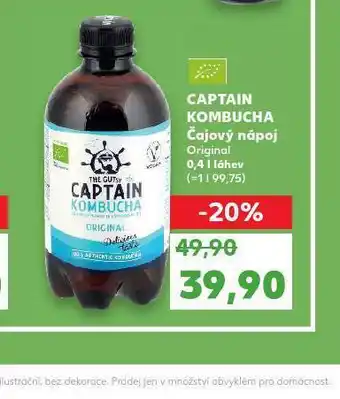 Captain kombucha čajová nápoj