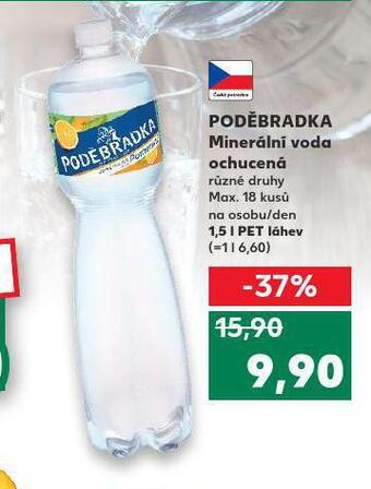 Kaufland Poděbradka ochucená nabídka