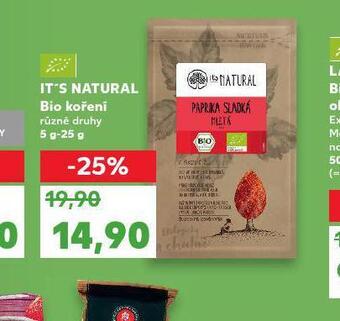 Kaufland Bio koření nabídka