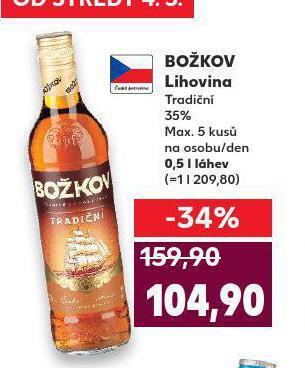 Kaufland Božkov lihovina nabídka