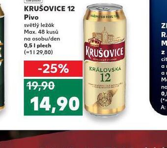 Kaufland Pivo krušovice 12 královský ležák nabídka