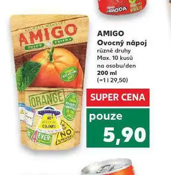 Kaufland Amigo ovocný nápoj nabídka