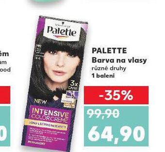 Kaufland Palette barva na vlasy nabídka