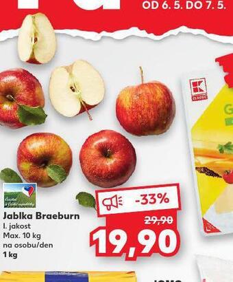 Kaufland Jablka braeburn nabídka