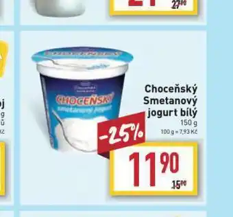 Billa Choceňský smetanový jogurt bílý nabídka