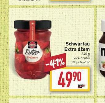 Billa Schwartau extra džem nabídka