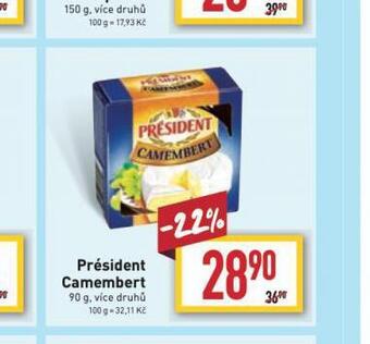 Billa Président camembert nabídka