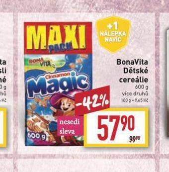 Billa Bonavita dětské cereálie nabídka