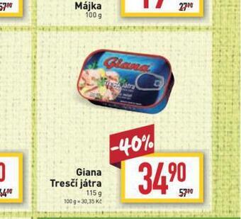 Billa Giana tresčí játra nabídka