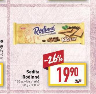 Billa Sedita rodinné nabídka