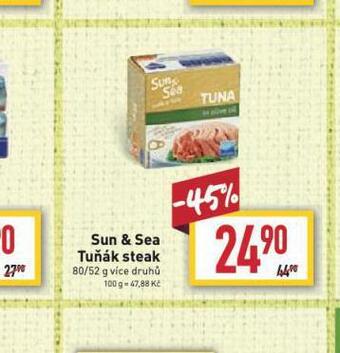 Billa Sun & sea tuňák steak nabídka