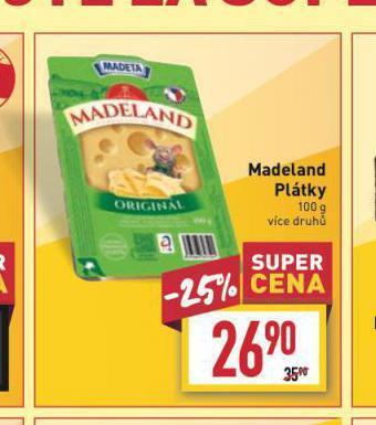 Billa Madeland plátky nabídka