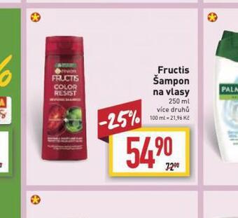 Billa Fructis šampon nabídka